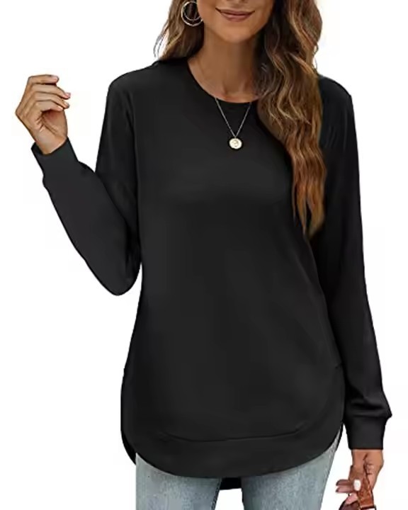 New in Women's Clothing Casual Street Basic Pullover Vintage Solid Long Sleeve Hoodies Preppy Loose Fit Sweatshirts